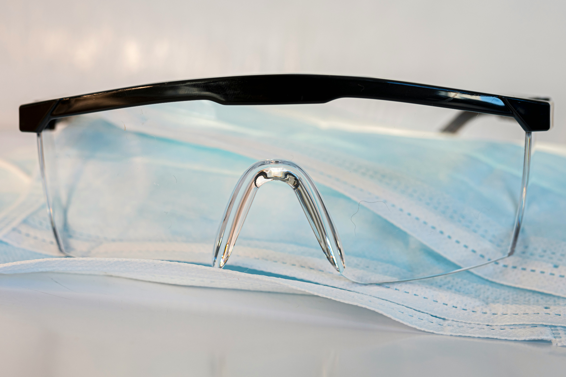 Protective eyewear used in chemical and process environments